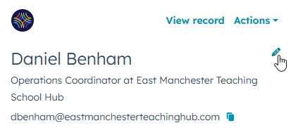Edit contact details