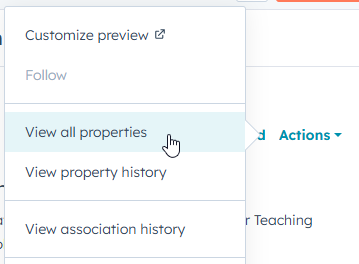 view all properties