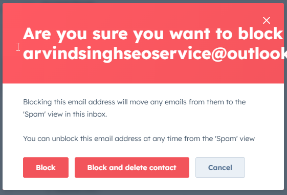block and delete contact